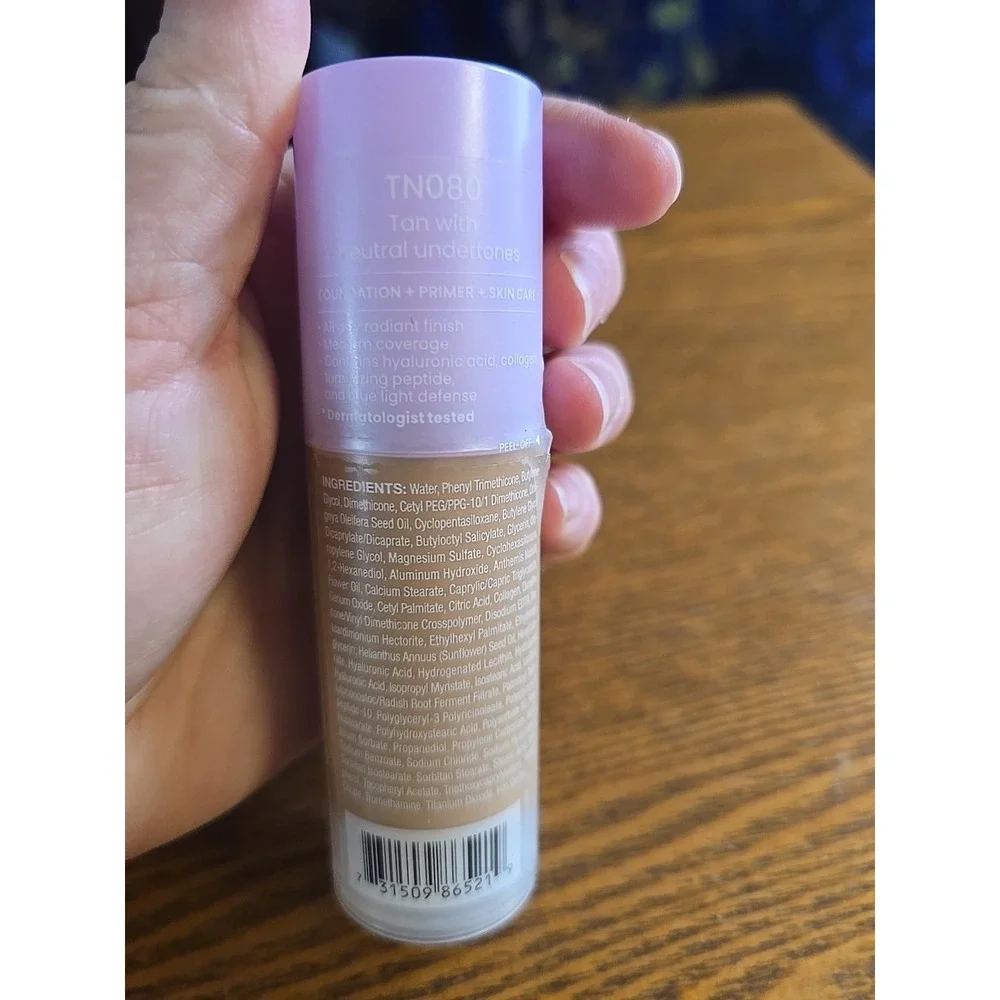 JOAH Foundation Crystal Glow Peptide-Infused TW080‎ Tan Neutral Undertones